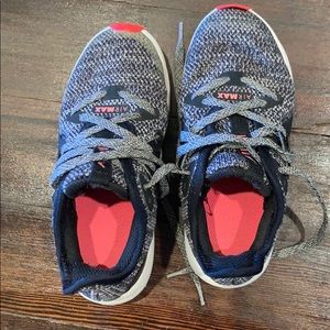 Girls Gray and Pink Nike Air Max Sneakers